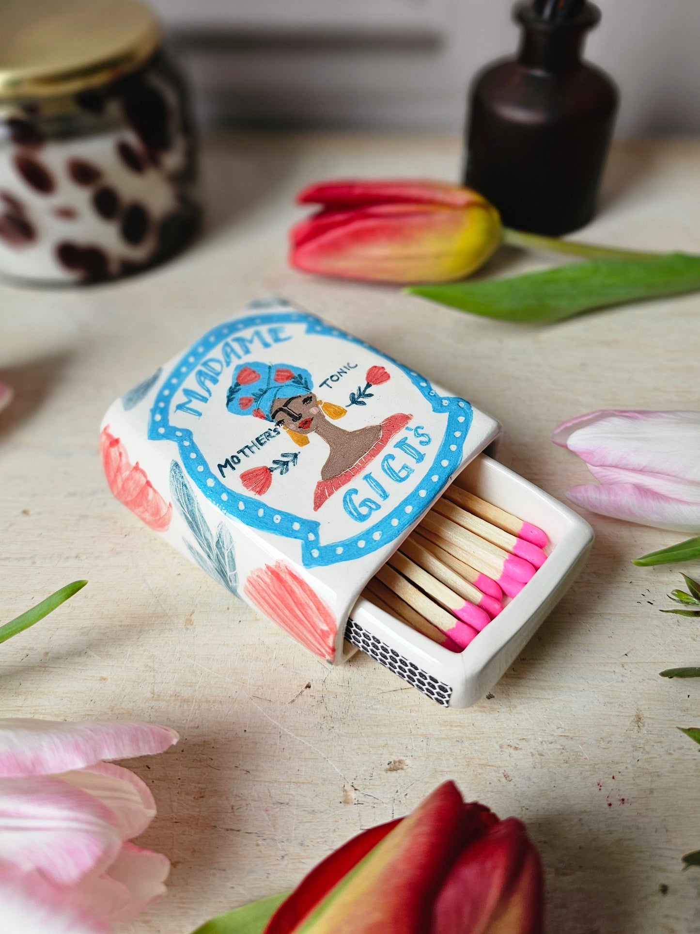 Made to order: Madame Gigi's small ceramic large matchbox