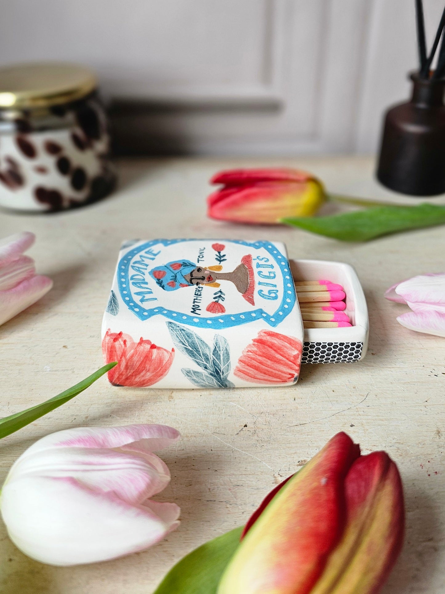 Made to order: Madame Gigi's small ceramic large matchbox