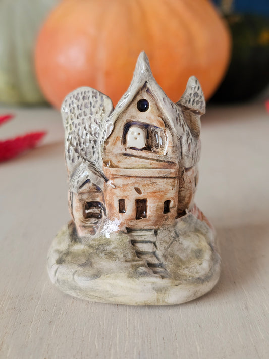 The Haunted House ceramic Halloween ornament Decoration