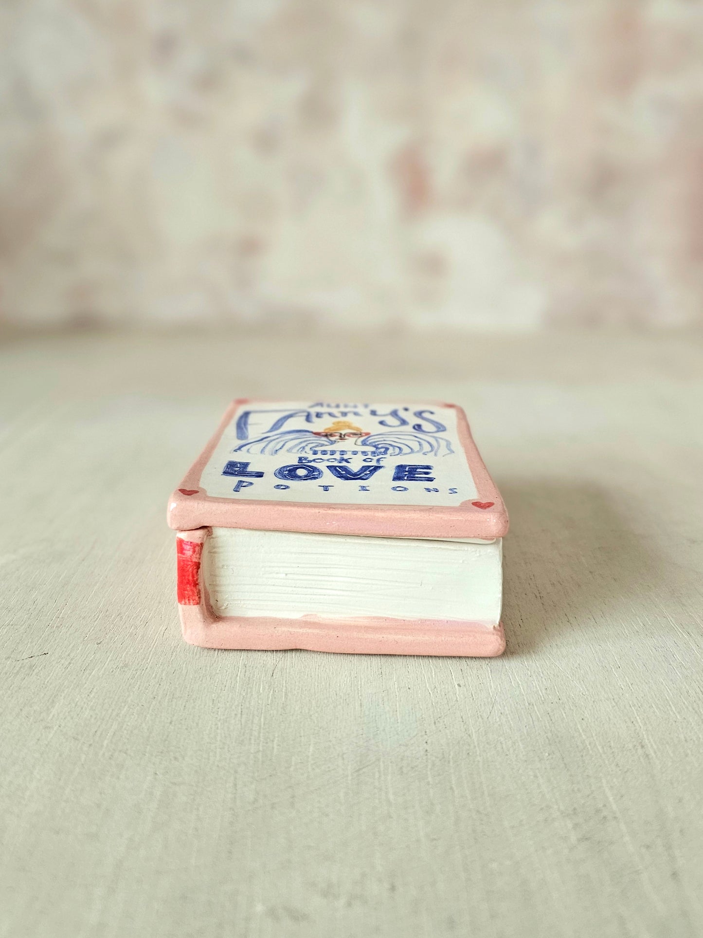 Aunt Fanny's Book of Love Potions ceramic Trinket Box