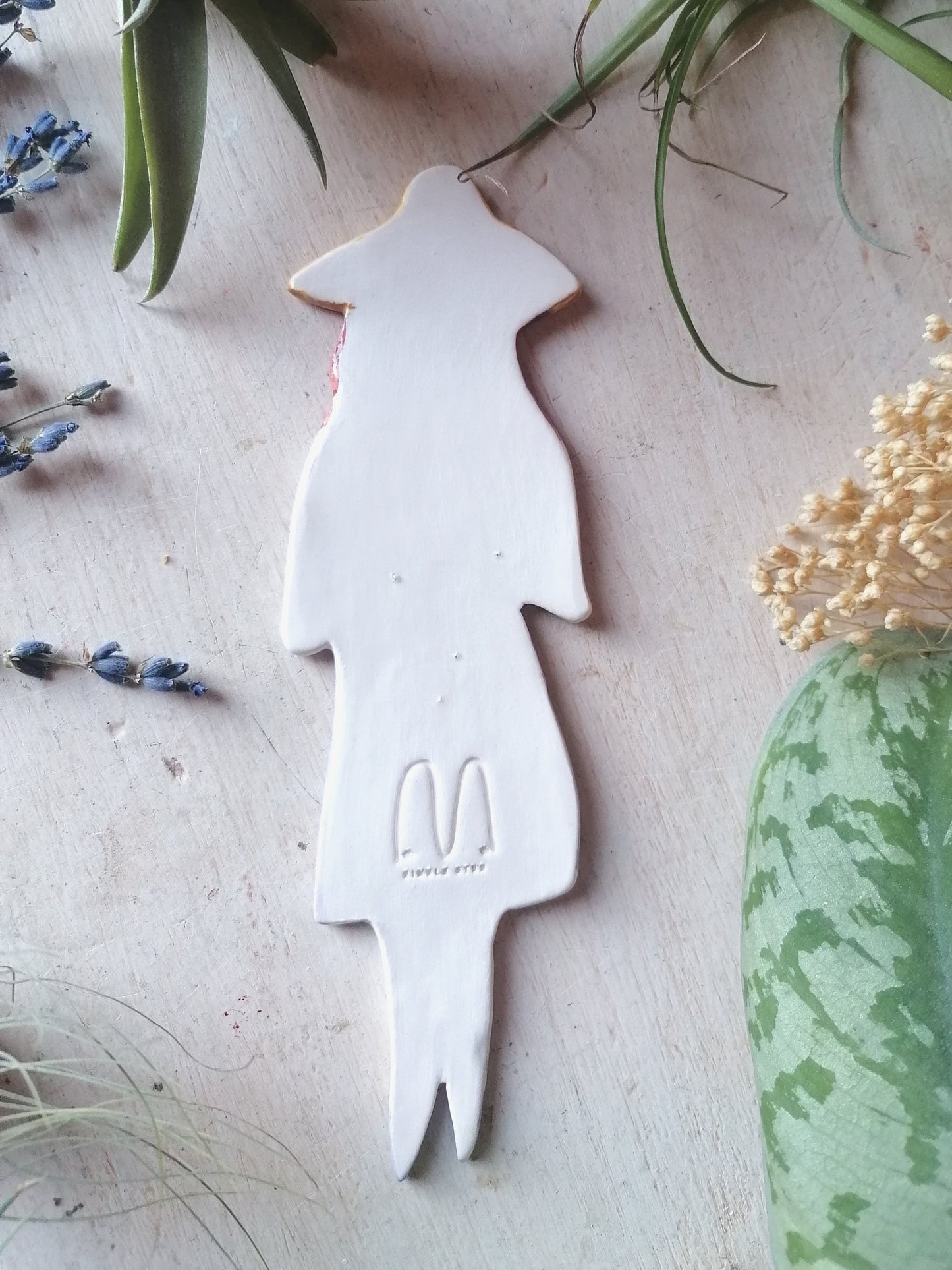 Hazel ceramic plant friend marker