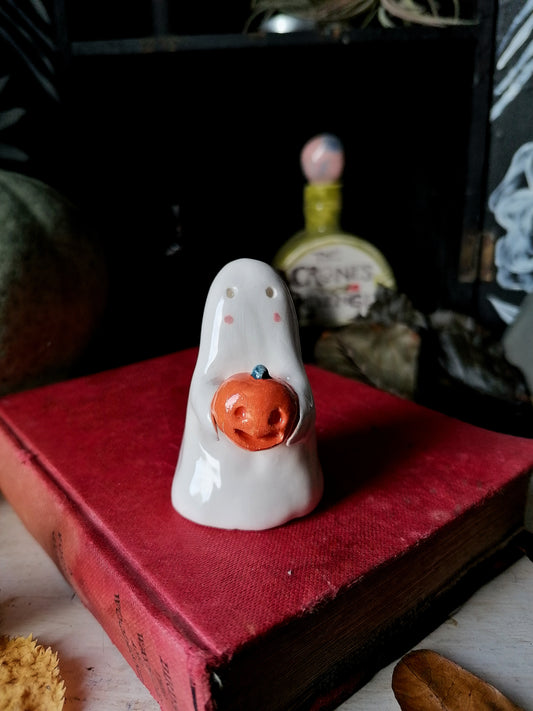 Made to order: Bob the little ghost ceramic Halloween Decoration