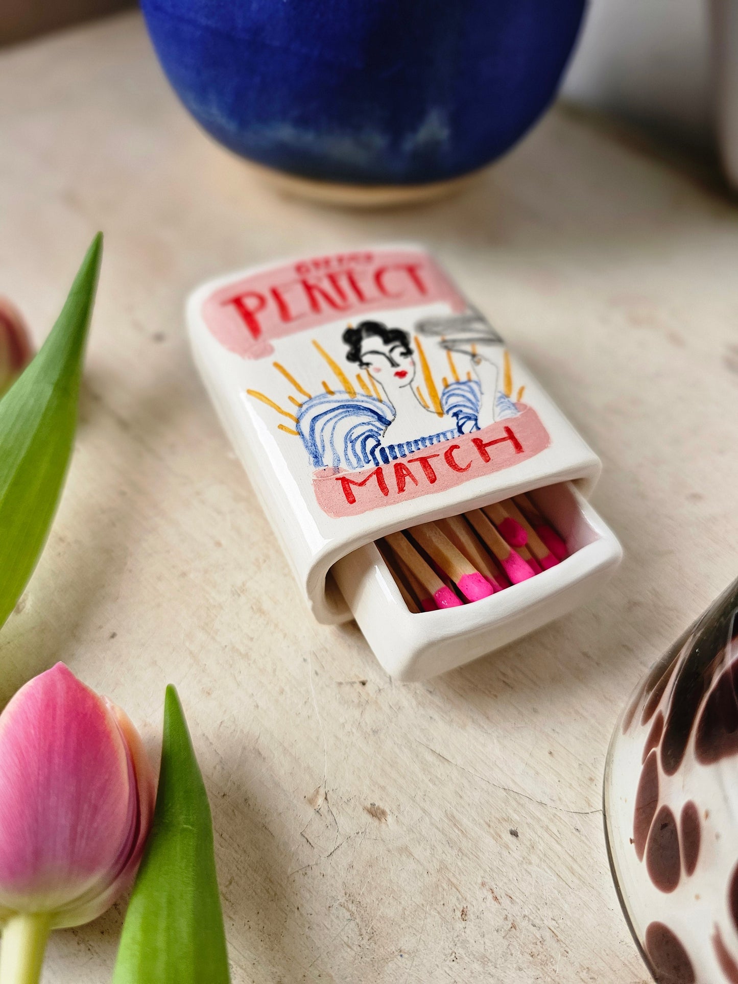 Bespoke "Perfect Match" Matchbox (small), add your names to personalise!