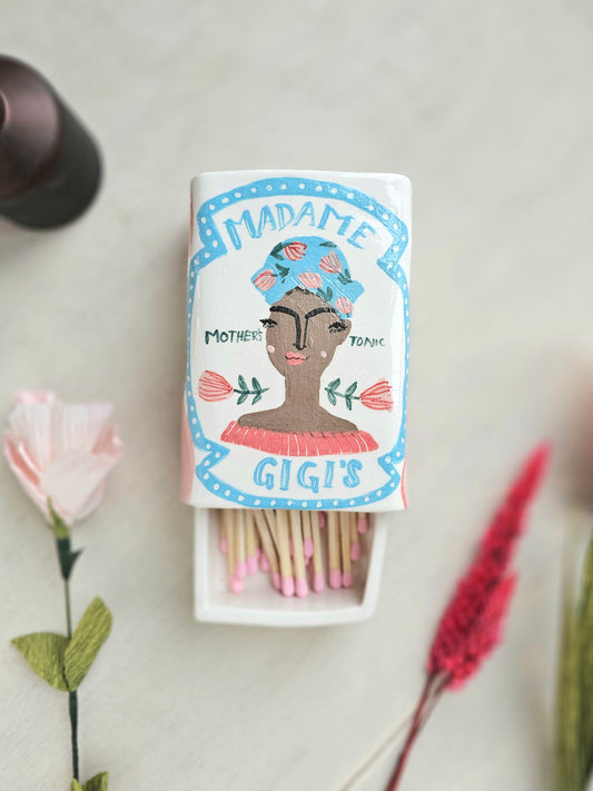 Made to order: Madame Gigi's small ceramic large matchbox