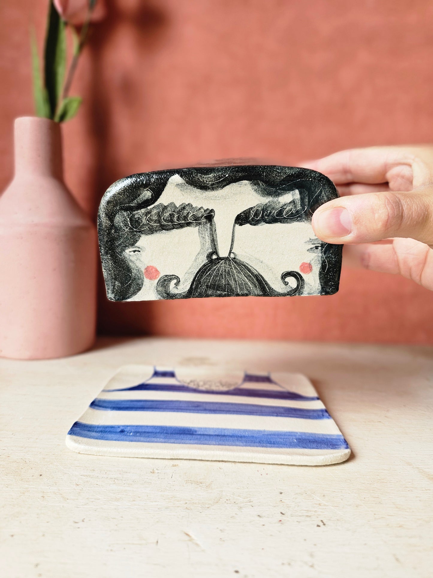 Hector the handmade ceramic butter dish