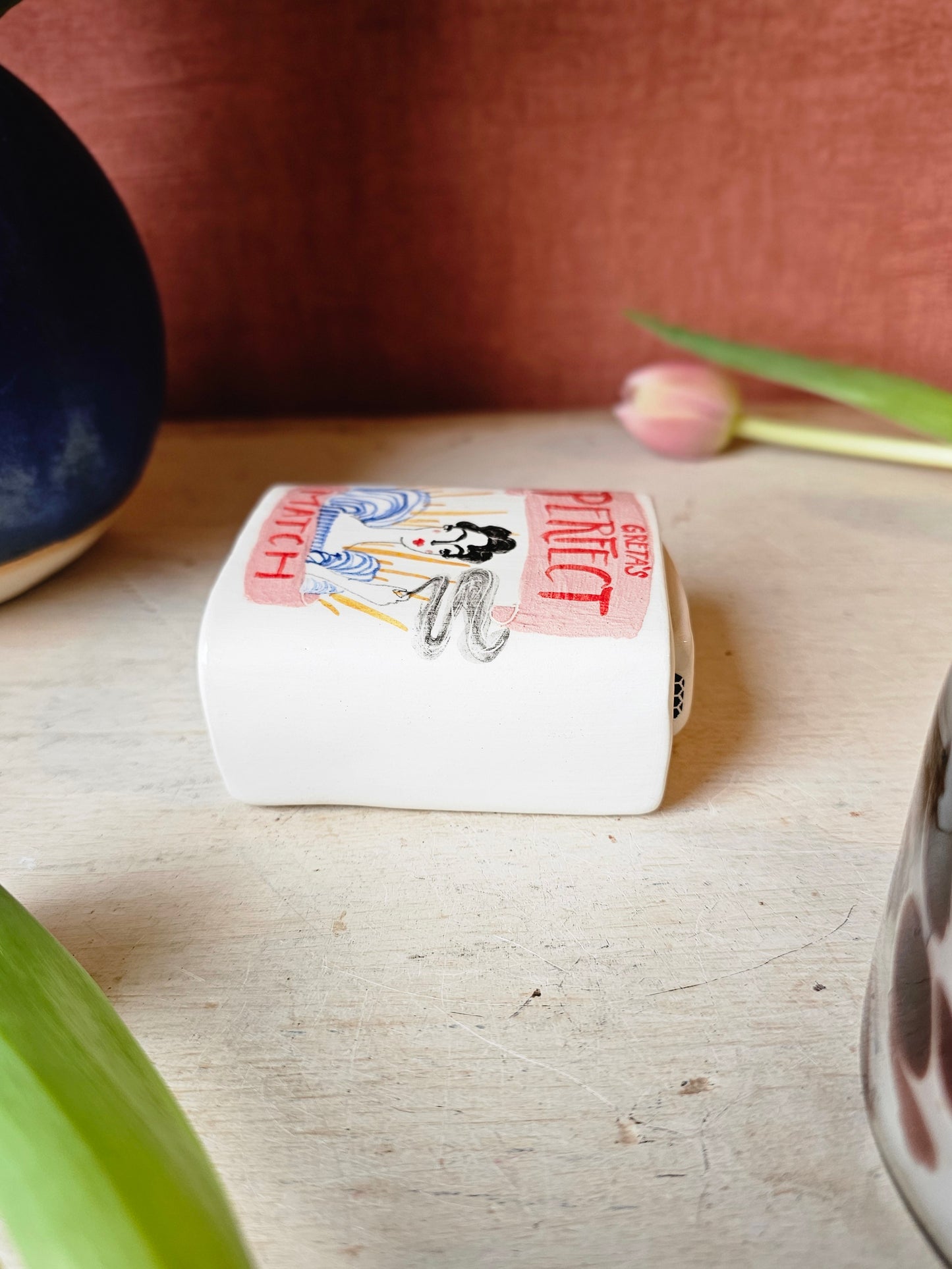 Made to order: Greta's perfect match ceramic small matchbox