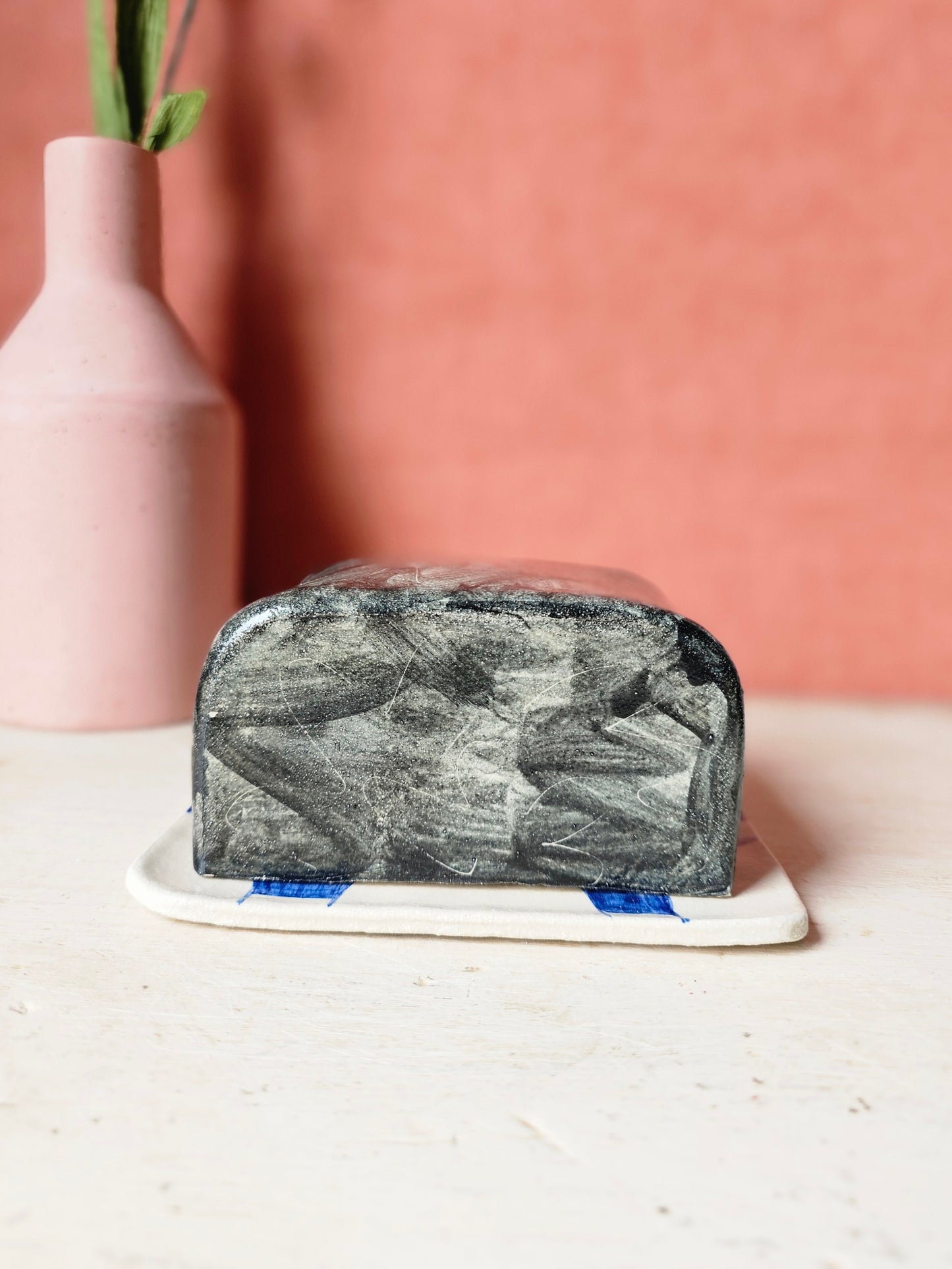 Hector the handmade ceramic butter dish