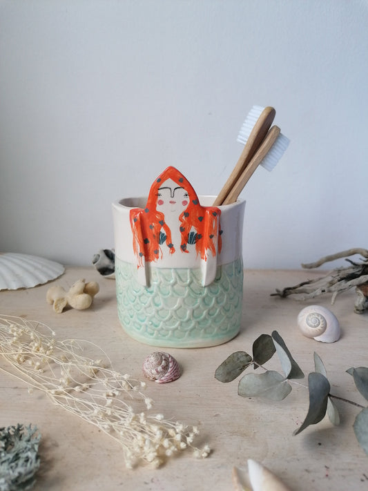 MADE TO ORDER Brianna the mermaid pot